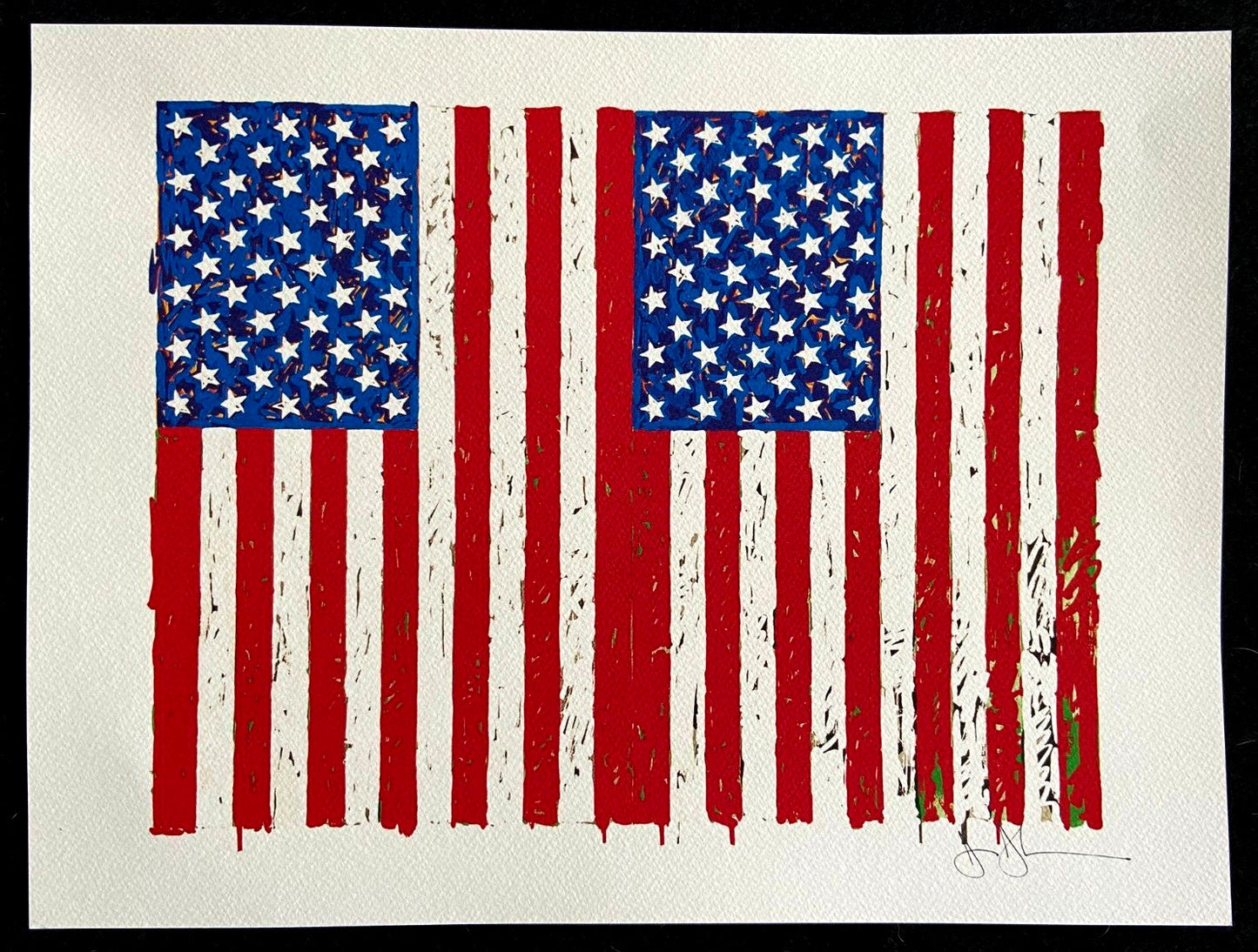 Jasper Johns Lithograph Coa Signed Op Numbered In