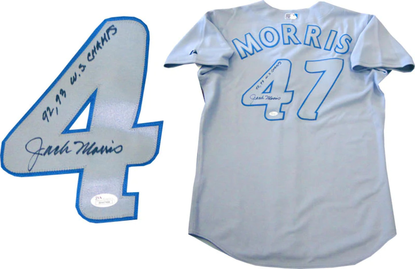 Jack Morris Autographed Toronto Blue Jays Jersey (Jsa)