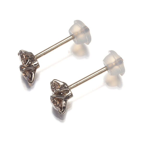 Kashikey Earrings Muku Diamond 0.46Ct 18K 750 Brown Gold