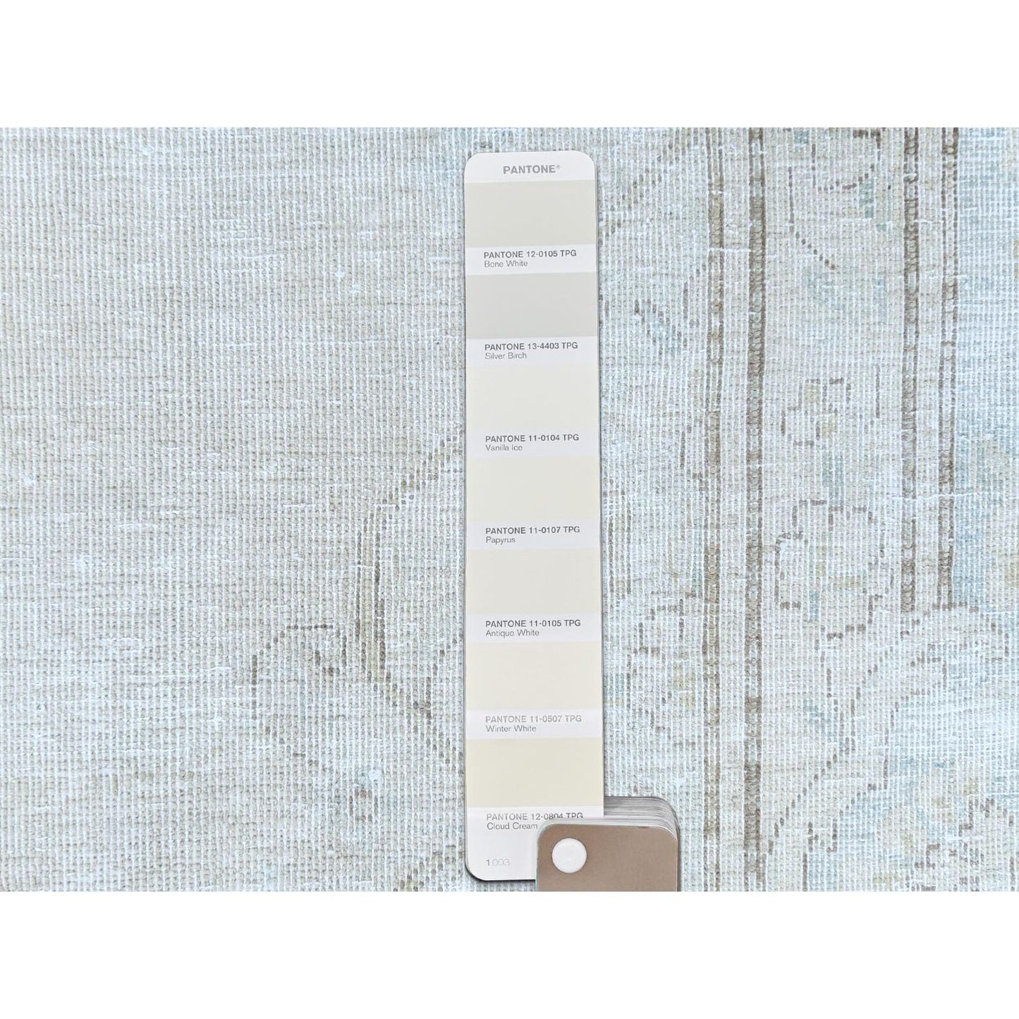 9'8"X12'10" Beige Hand Knotted Wool Distressed Vintage Farsian Karman Rug
