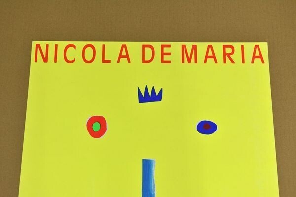 Nicola De Maria Silk Screen Print Yokohama Portside Gallery 25.2 19.1 In
