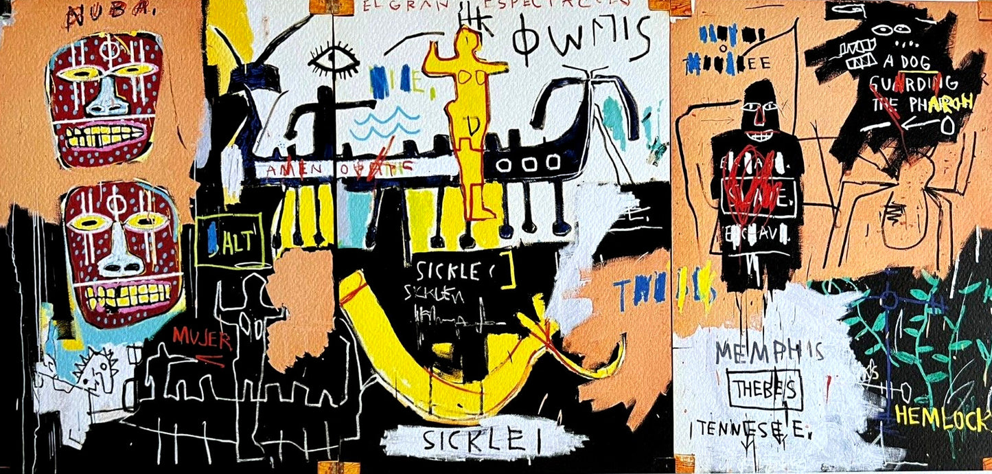 Andy Warhol Jean-Michel Basquiat Lithograph Coa Signed Numbered