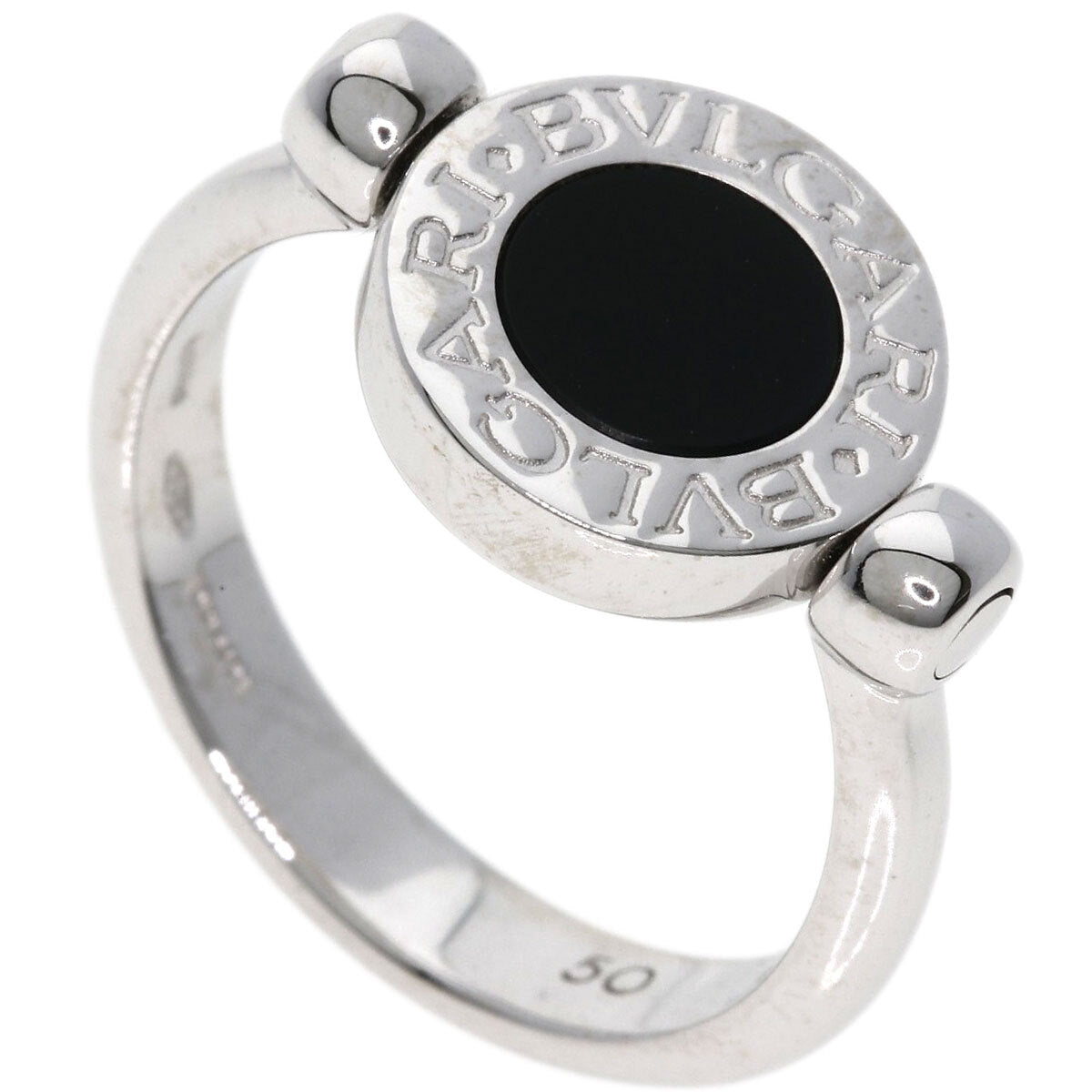 Bvlgari Ring Bvlgari Bvlgari Flip Diamond Onyx