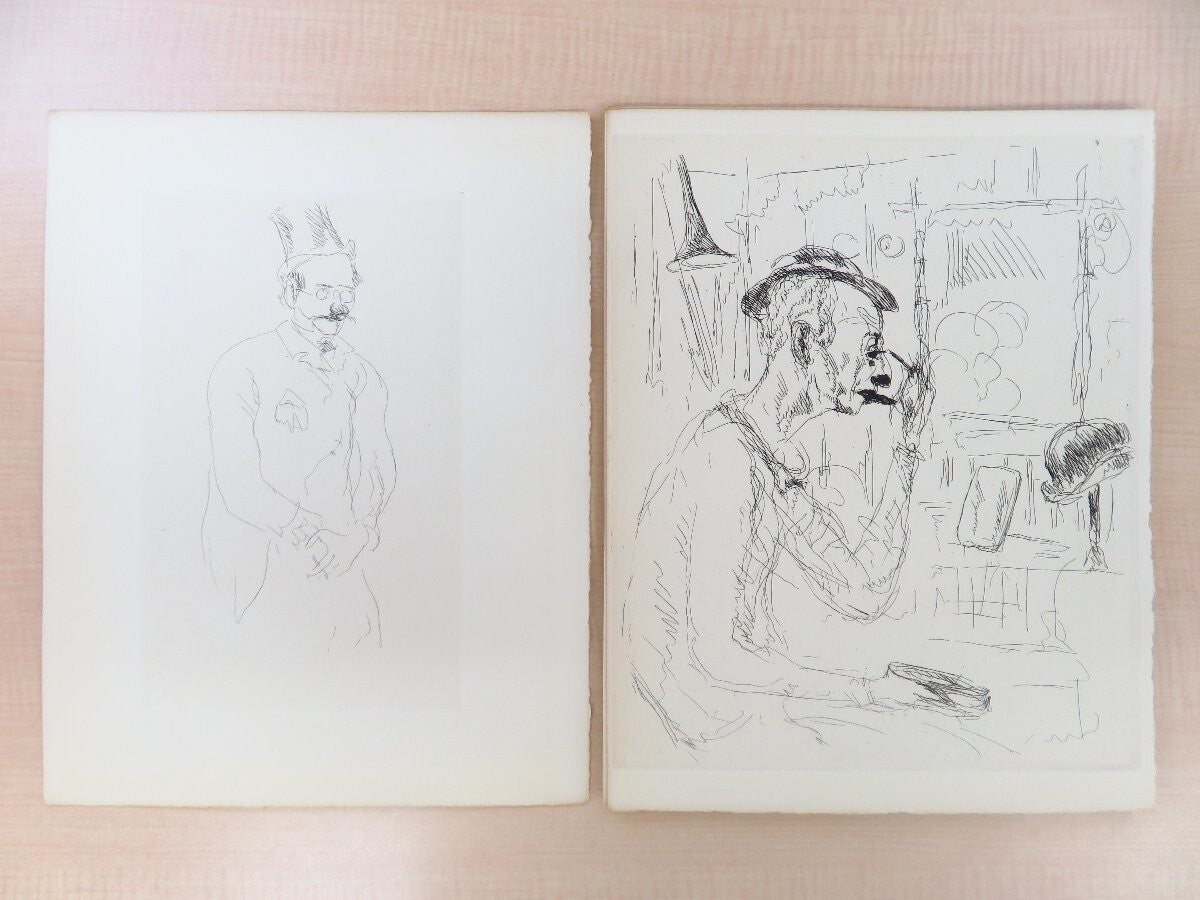 Regis Gignoux & Andre Dunoyer De Segonzac L'Appel Du Clown 1930 1St 30 Etching