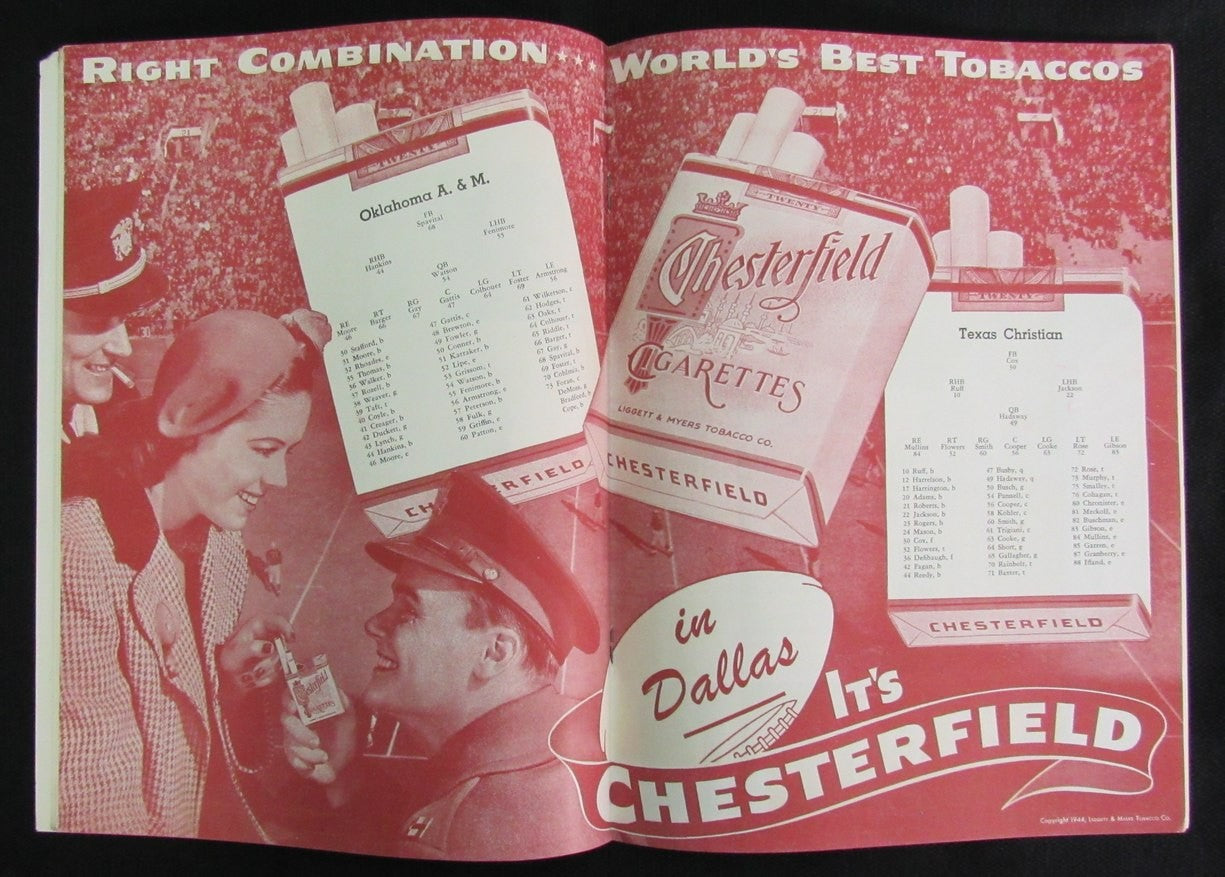 1945 Cotton Bowl Program - Oklahoma A&M Vs. Tcu 187635