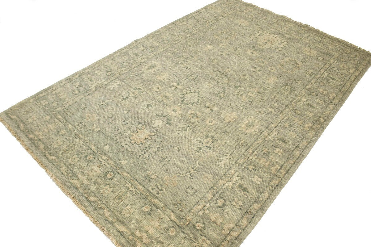 Handmade Vintage Style Oriental Rug Transitional