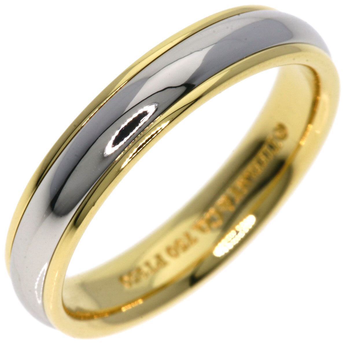 Tiffany&Co. Ring Wedding Two-Tone Platinum
