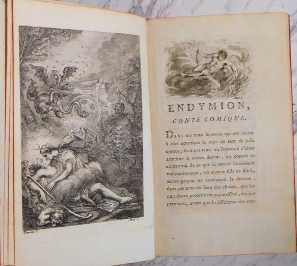 Wieland Contes Comiques 1771 Frankfurt Rare French Edition With Engraved Plate