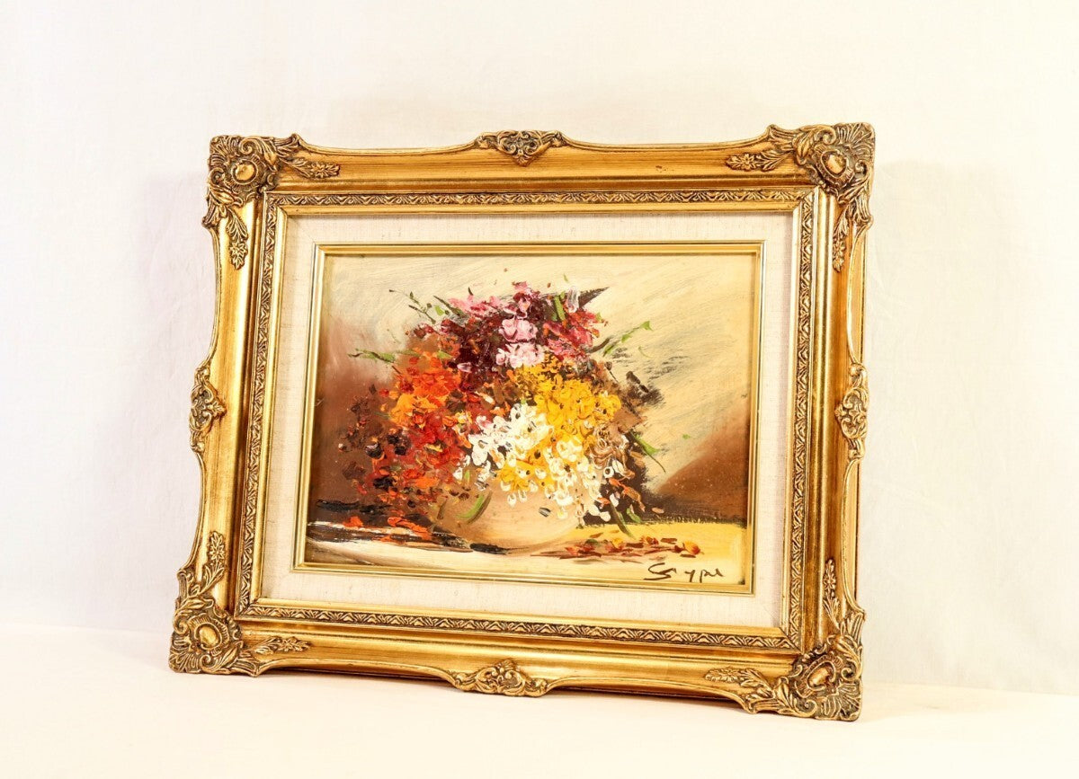 Lech Szypa Original Oil Painting "Kwiaty Polskie" Polish Art Flowers Signed