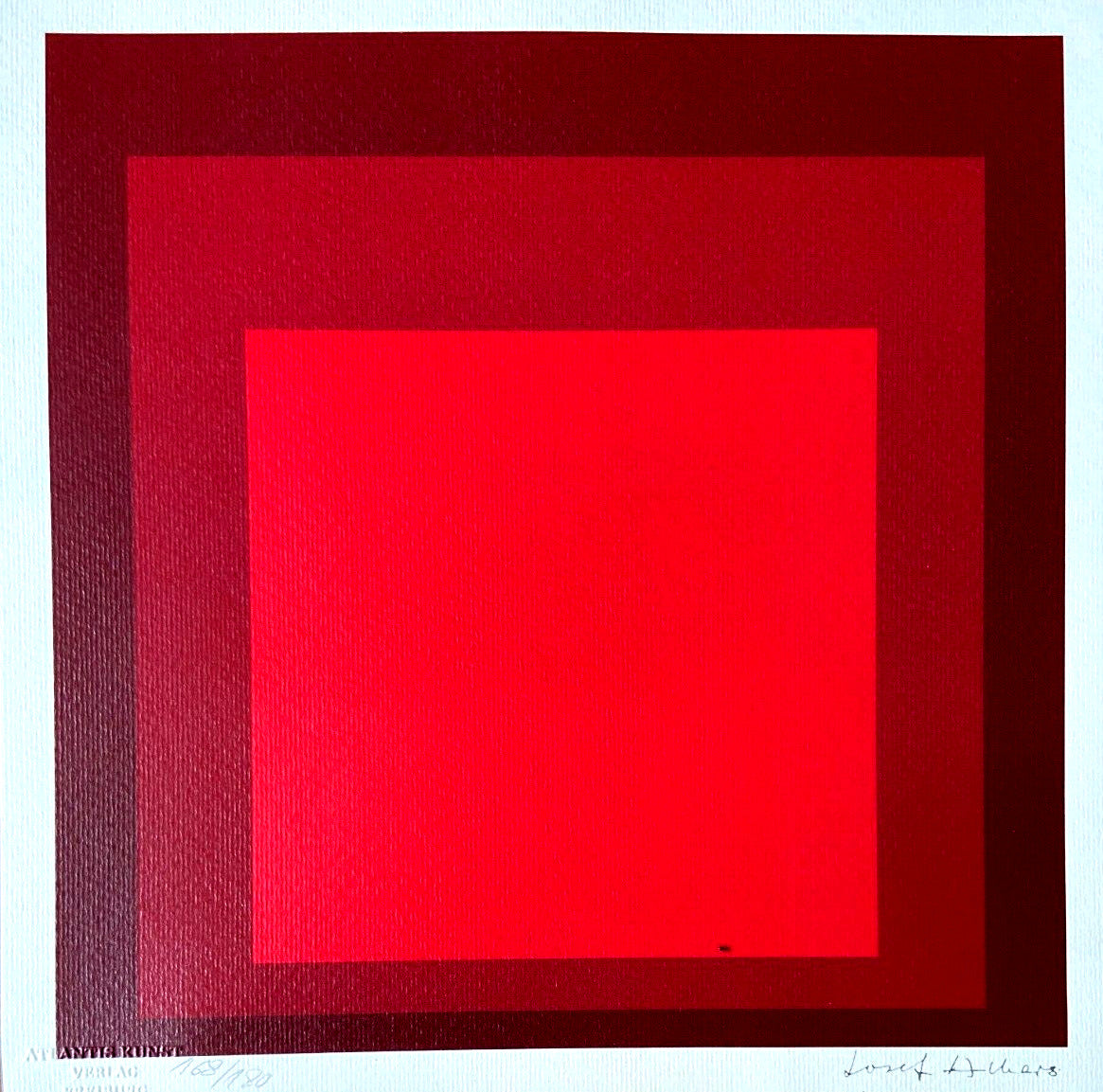 Josef Albers Lithograph Certified Numbered By