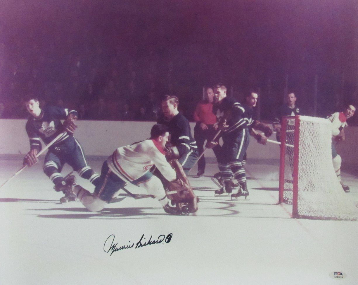 Maurice Richard Hof Signed/Auto 16X20 Photo