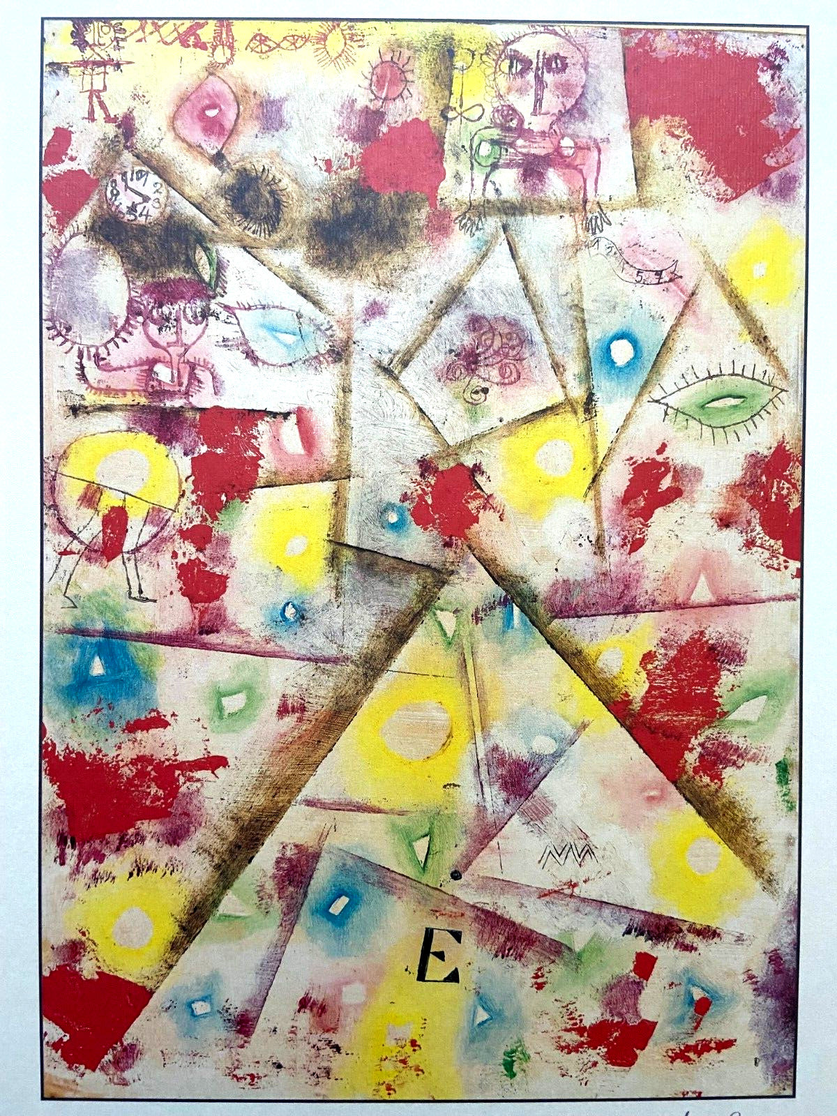 Paul Klee Lithograph Mourlot 1942 Coa Published