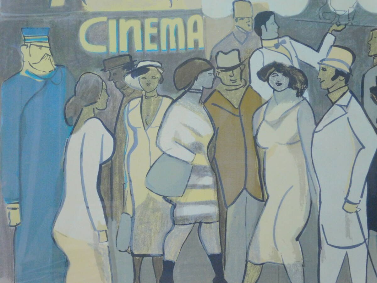 David Schneuer Signed Lithograph 'Fedora' Large