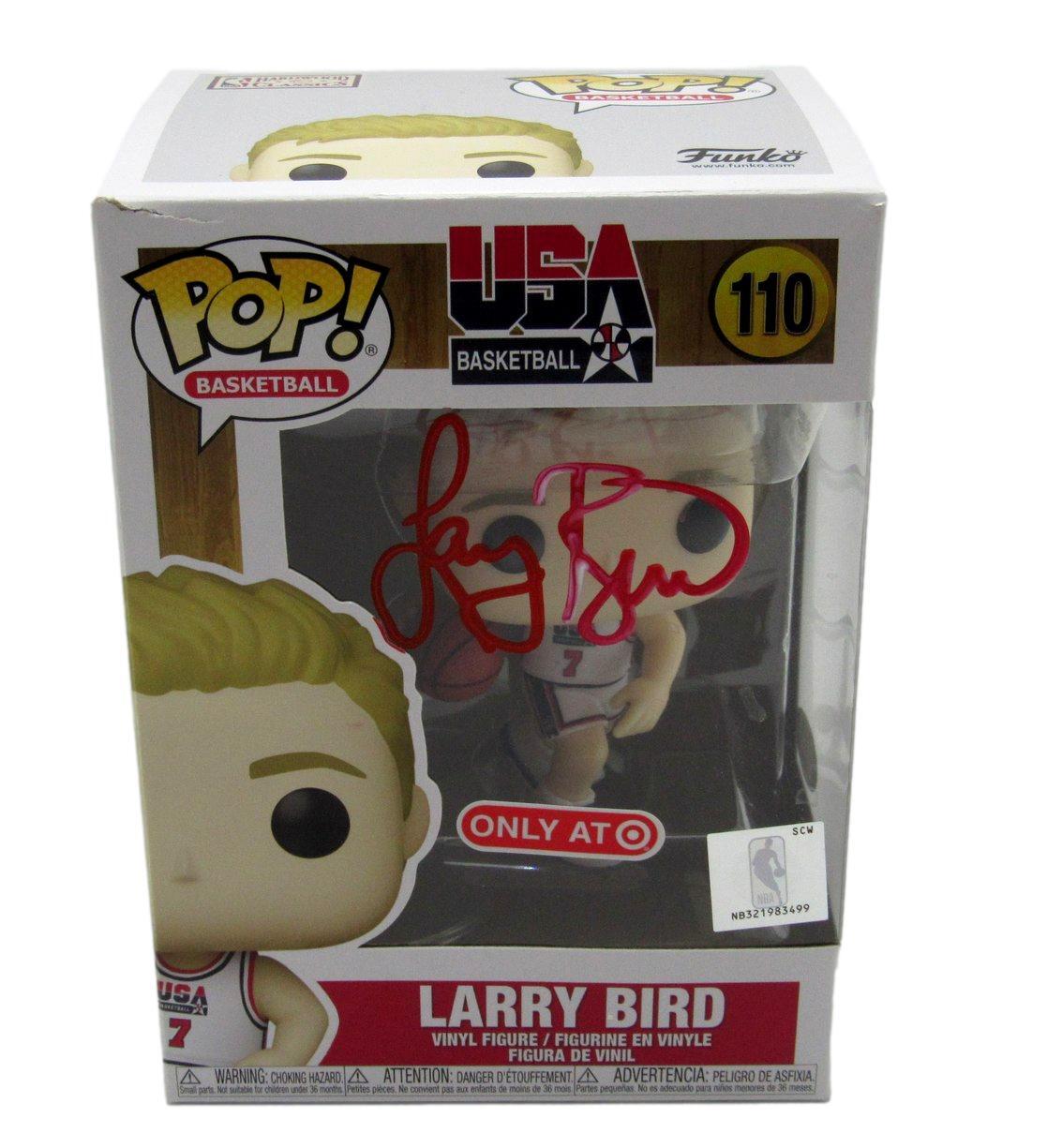 Larry Bird Hof Autographed Funko Pop! Figurine