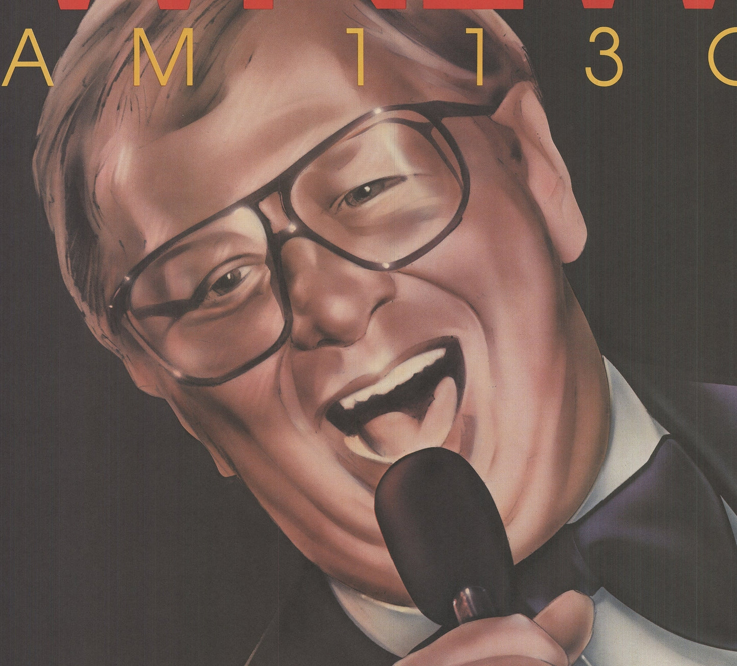 Bob Lee Hickson Wnew Mel Torme " Offset Lithograph Vintage Yellow