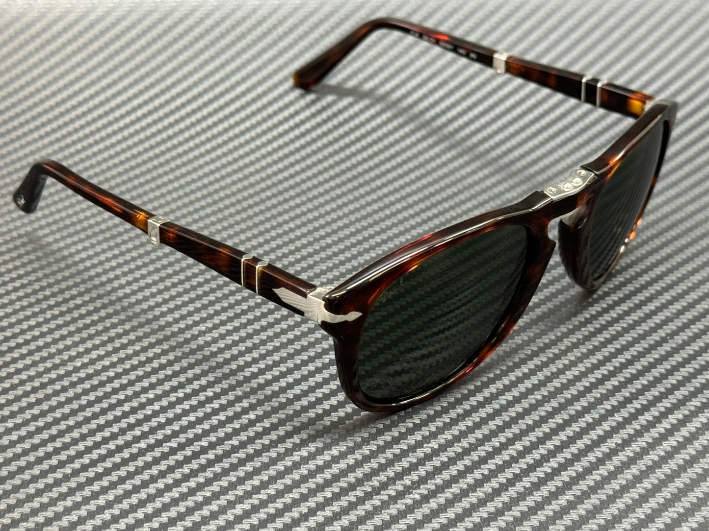 Persol Po0714 24 31 Havana Green Square Men'S