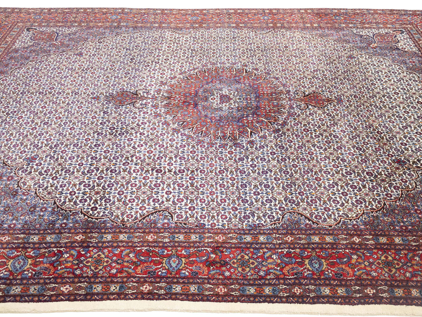 Vintage Oriental Rug Traditional Classic Floral