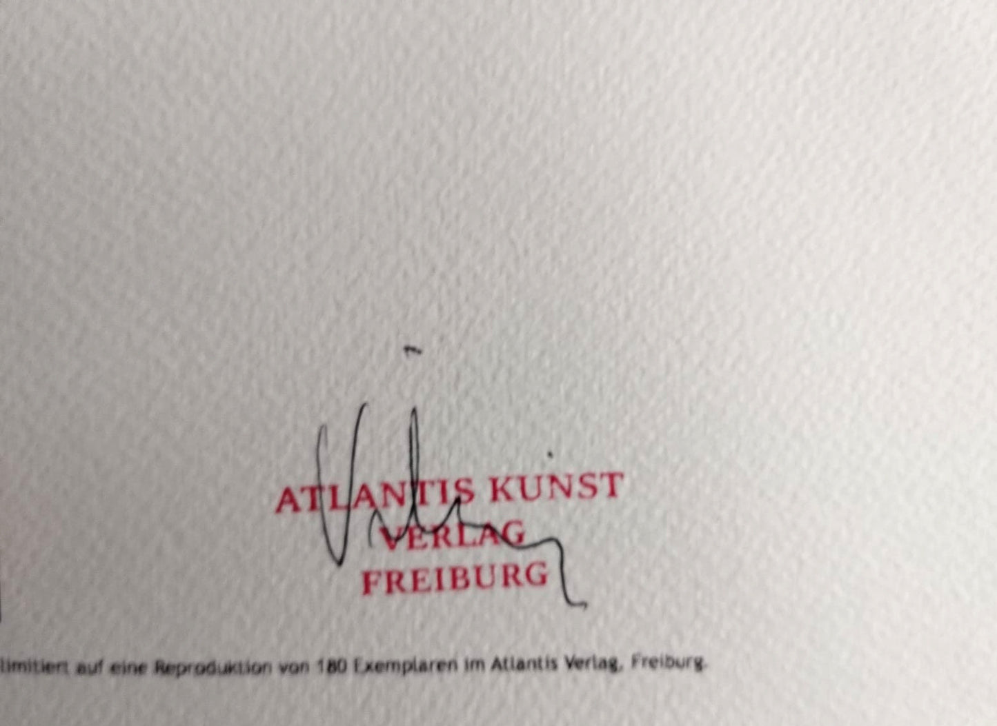 Keith Haring Lithograph From An Painting Coa