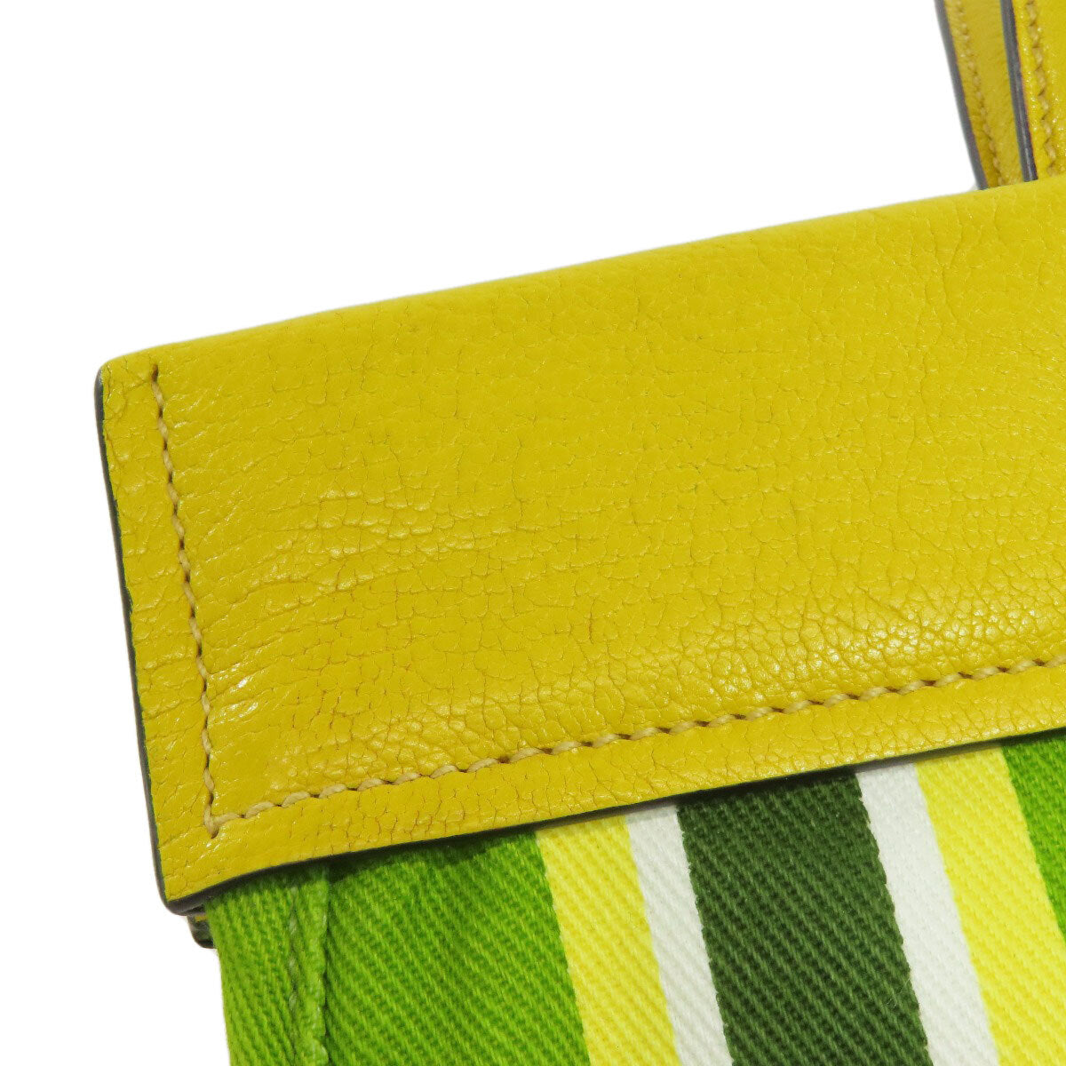 Miumiu Tote Bag Stripe 2Way Canvas