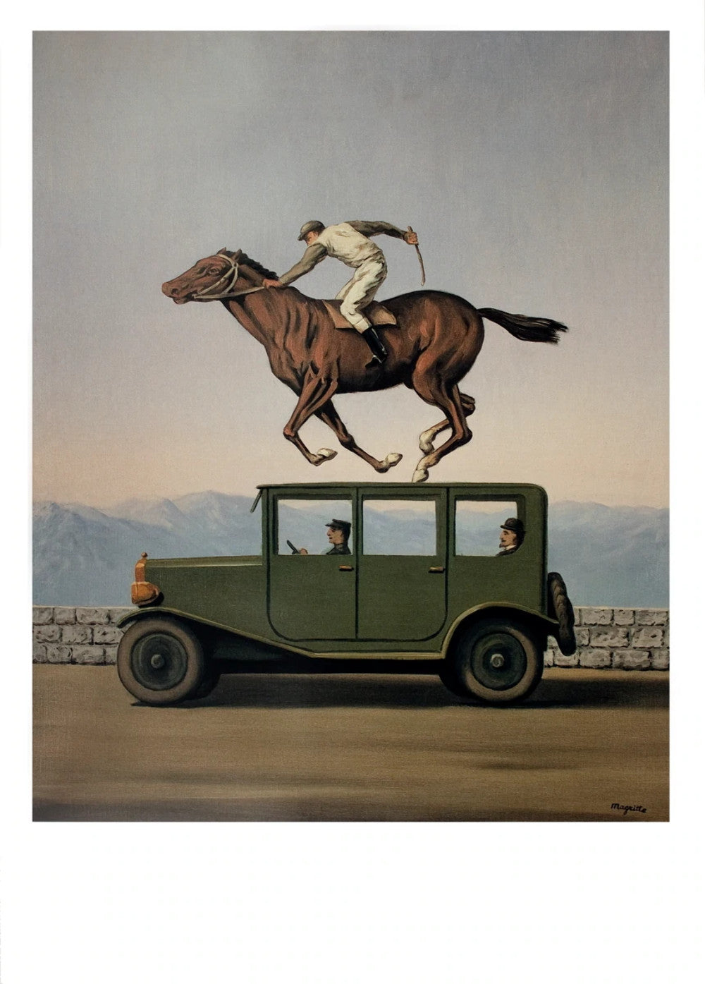 Rene Magritte La Colere Des Dieux " Poster Surrealism Multicol