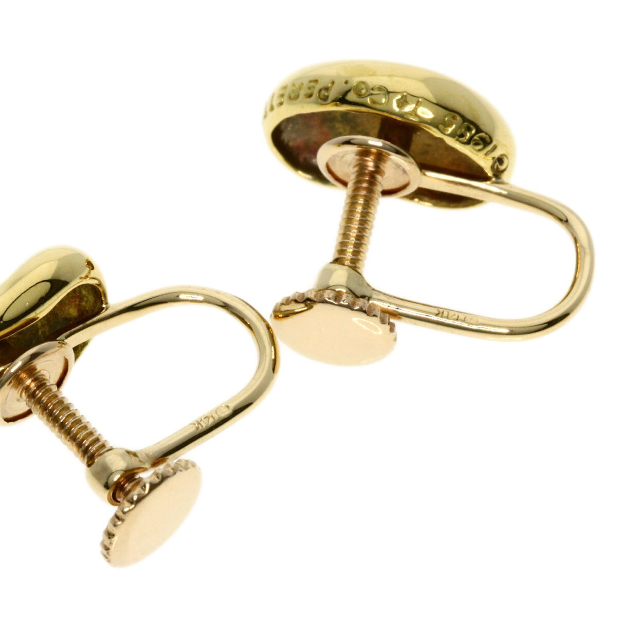 Tiffany&Co. Earring Bean K18 Yellow Gold K14