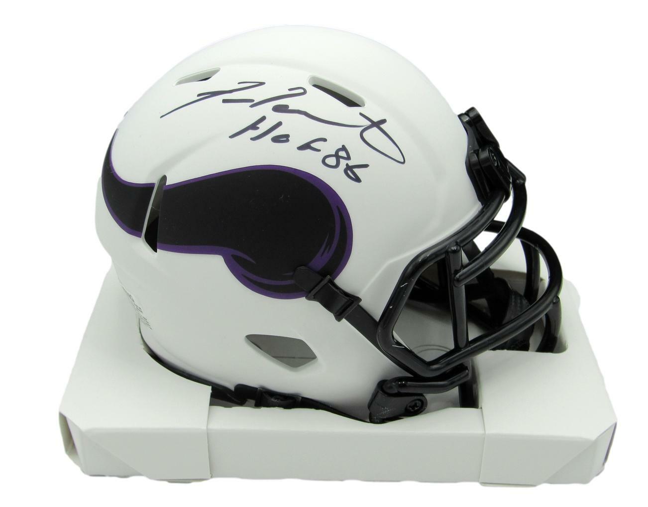 Fran Tarkenton Hof Signed/Inscribe Vikings Lunar
