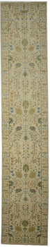3X14 Ft Handmade Floral Oriental Runner Rug Osh