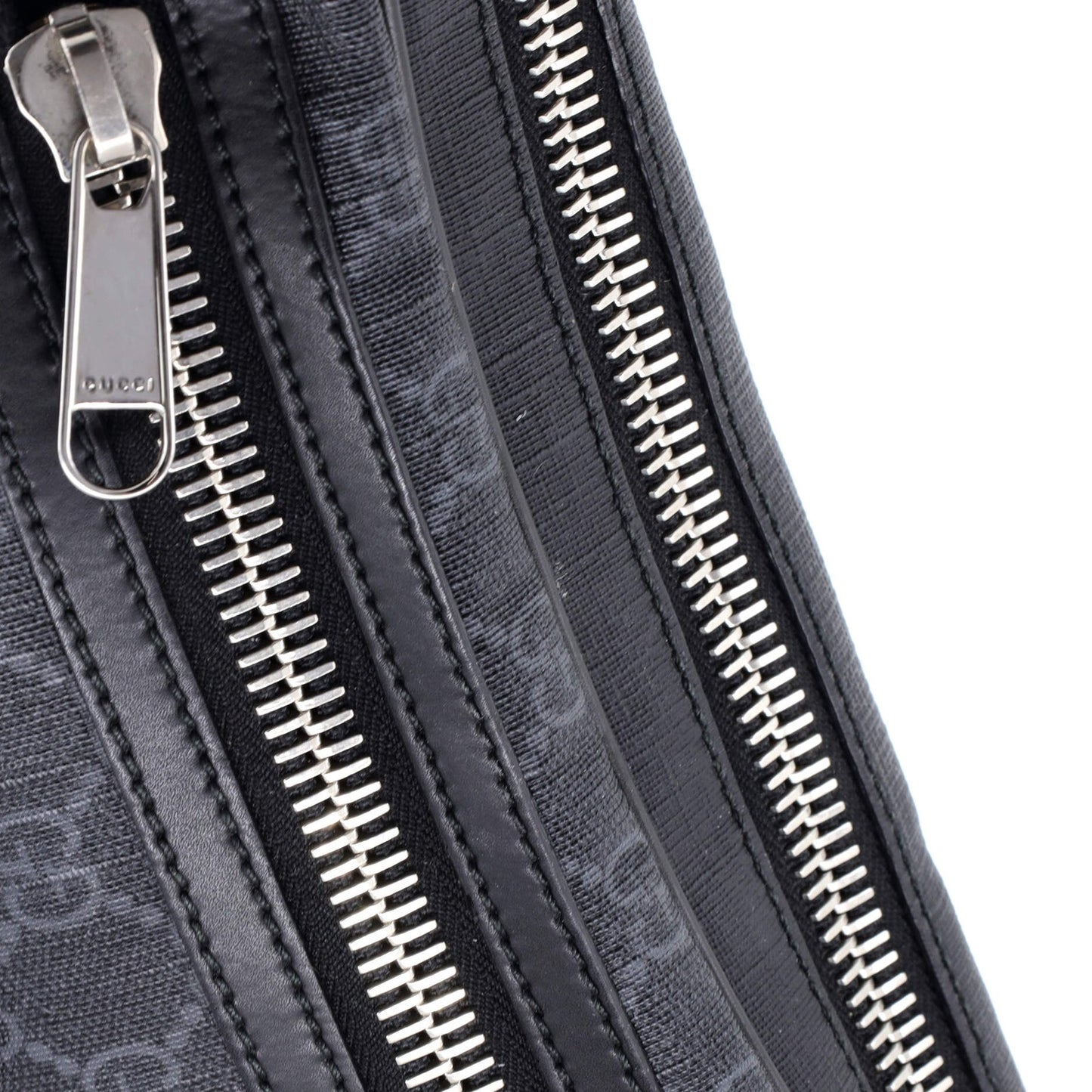 Gucci Soft Zip Belt Bag Gg Coated Canvas Small