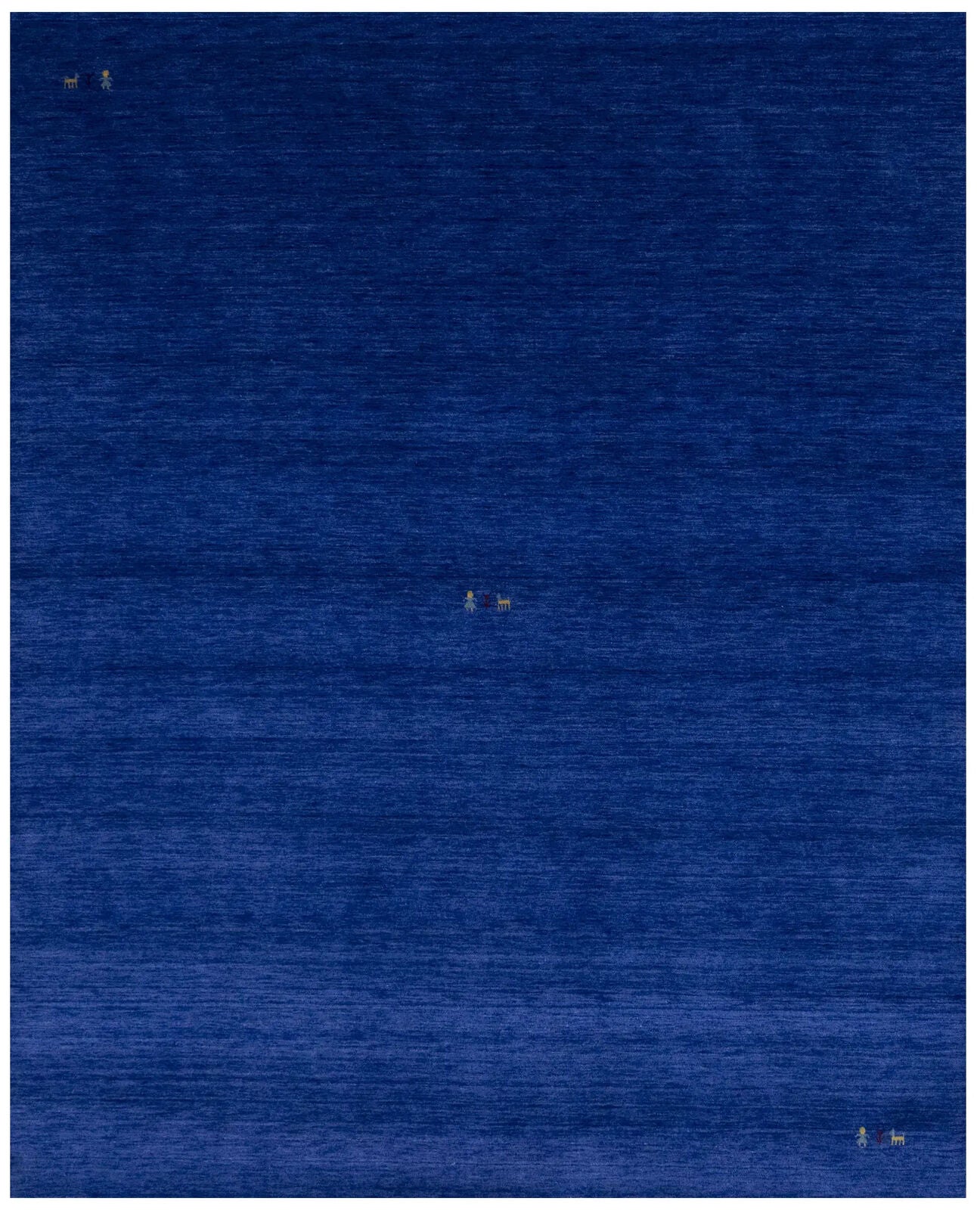 Royal Blue Pictorial Style 8X10 Gabbeh Modern Rug