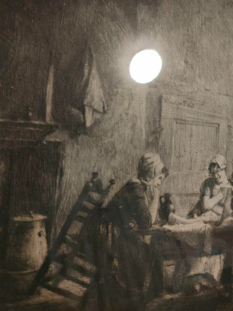 Ferdinand Schmutzer Signed Original Etching -Die