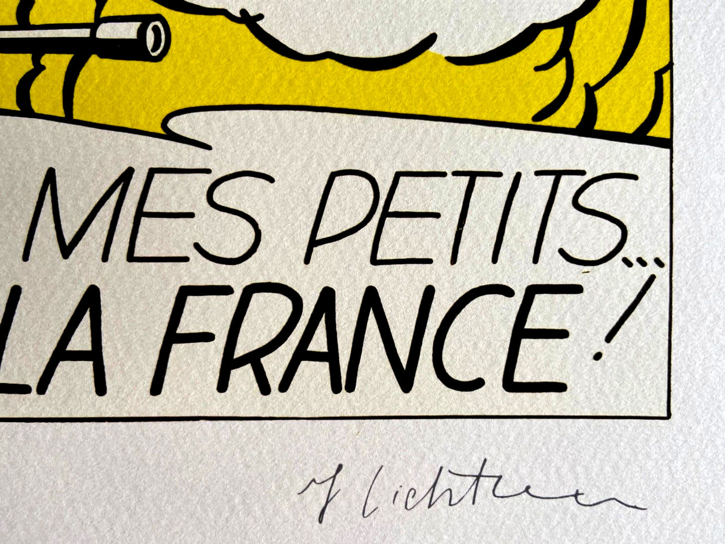 Roy Lichtenstein Lithograph Signed Numbered In Pencil Limited