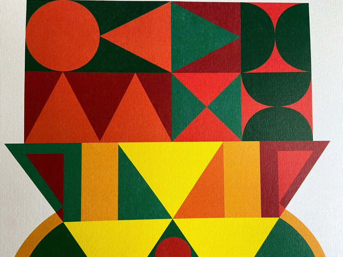 Auguste Herbin Lithograph Signed Numbered By Hand Certificate