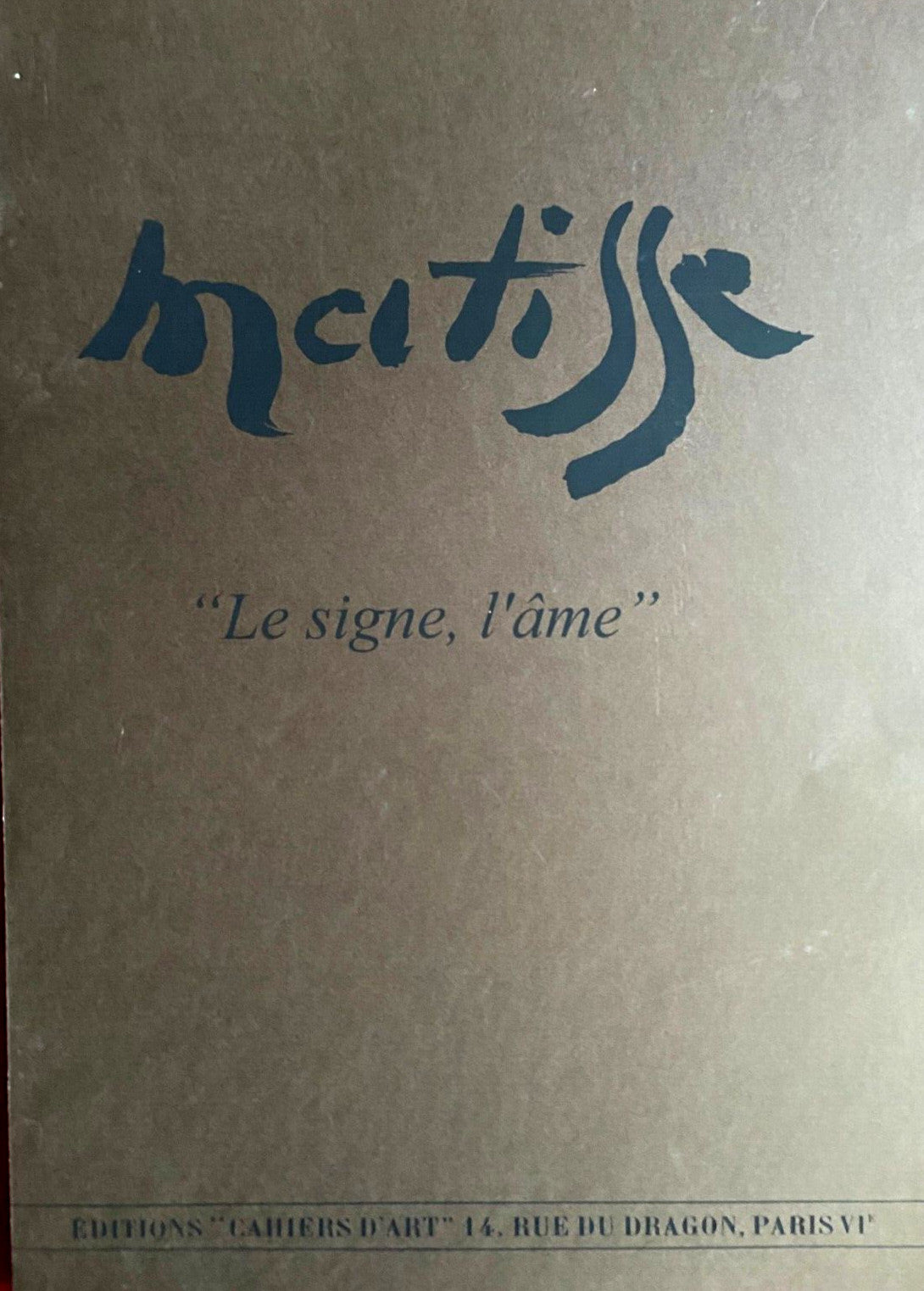 Henri Matisse Lithograph Hand Made Coa Signed