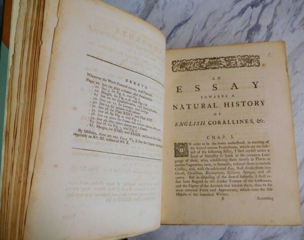 1755 John Ellis An Essay Towards A Natural
