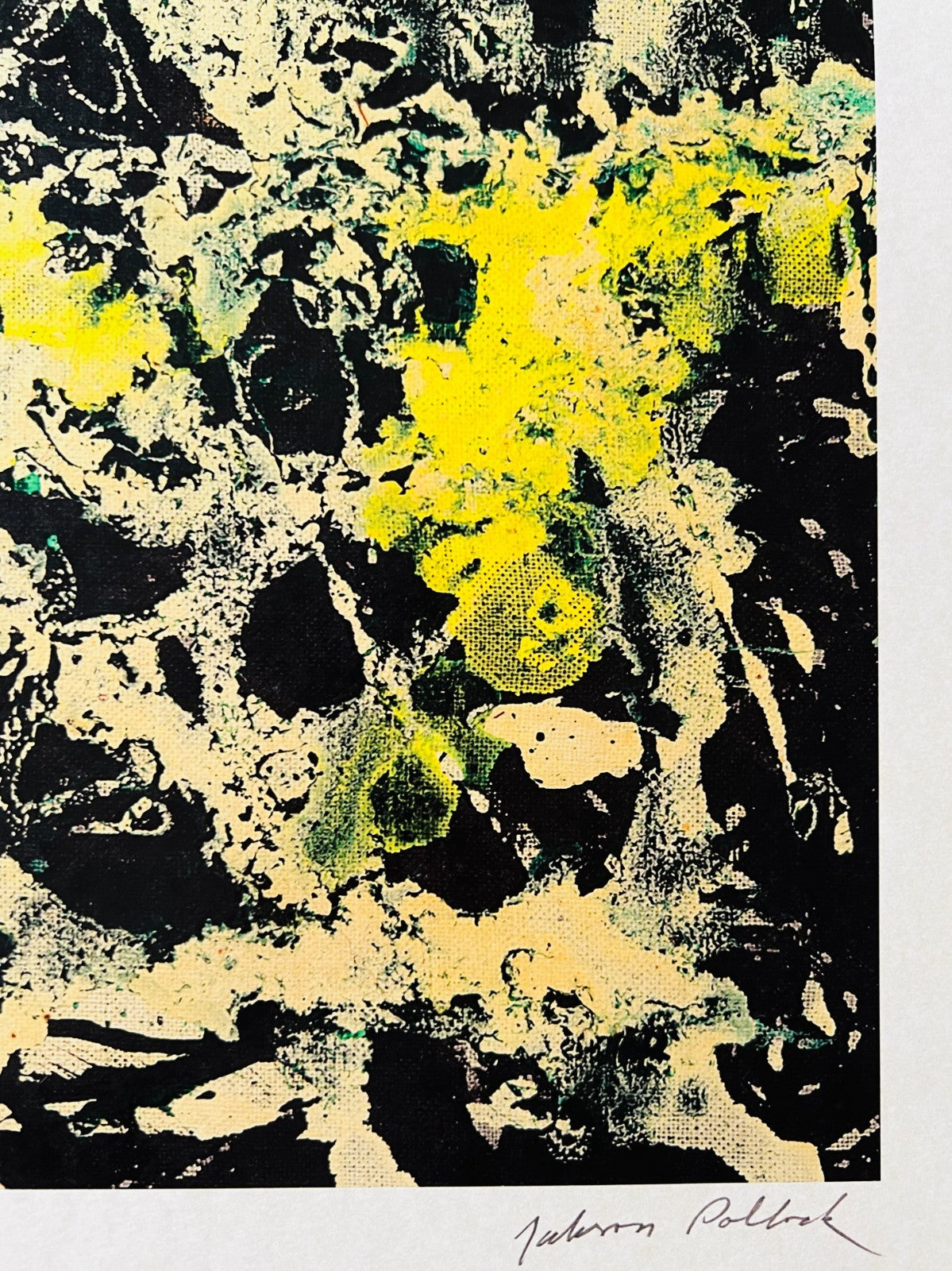 Jackson Pollock Action Painting Coa Signed Numbered By Hand. Eduardo Chillida