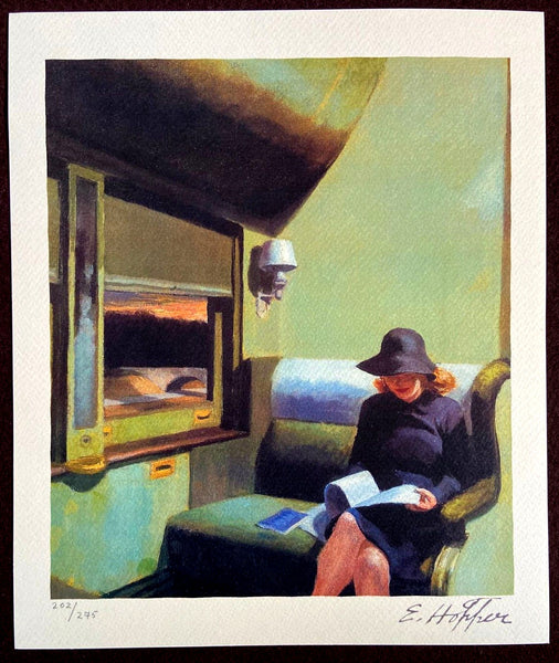 Edward Hopper Lithograph COA - hand-numbered