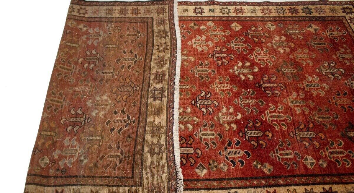 5X9 Ft Rare Size Antique Oriental Rug Floral