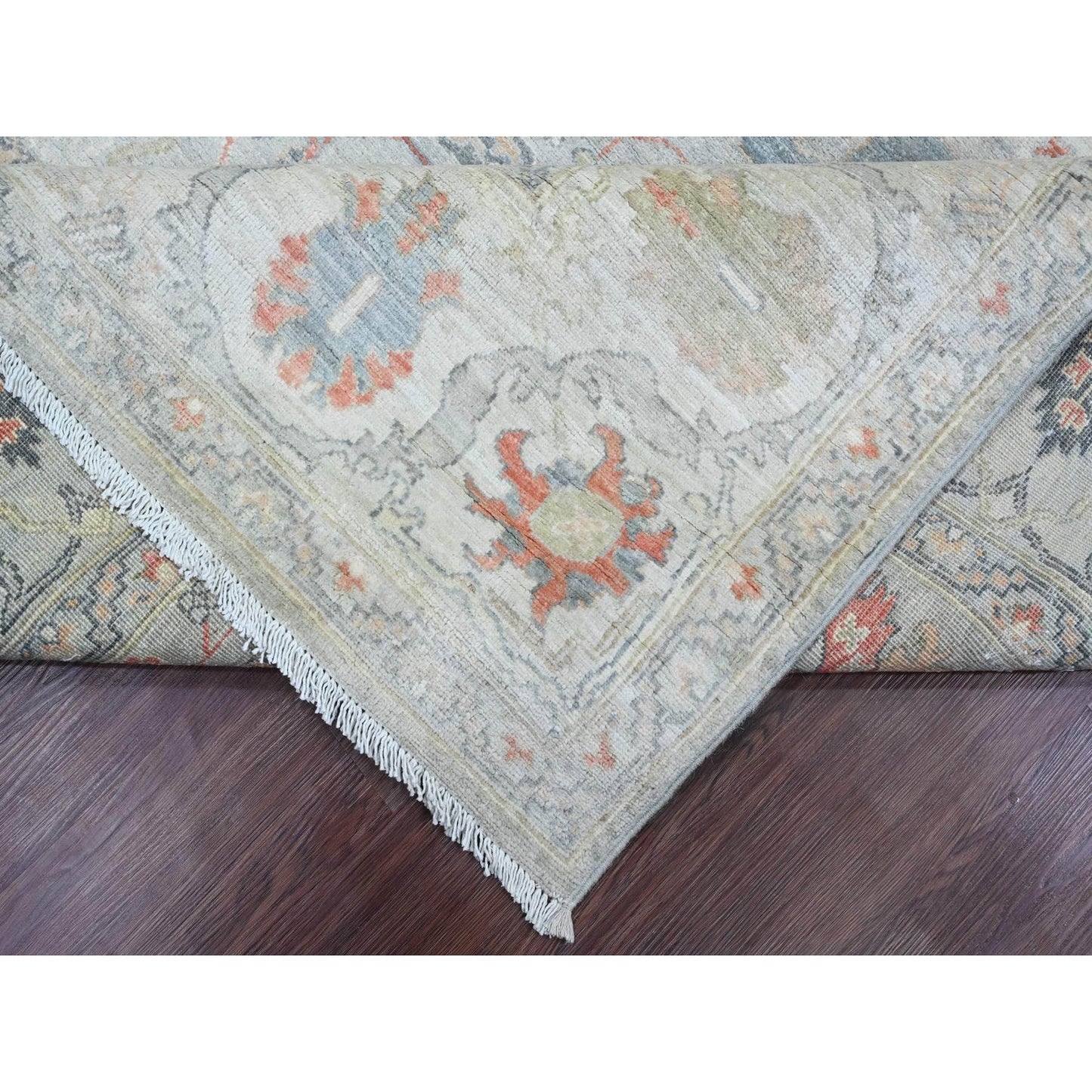 8'1"X9'10" Gray Bijar Garus Design Hand Knotted High Mountain Wool Rug