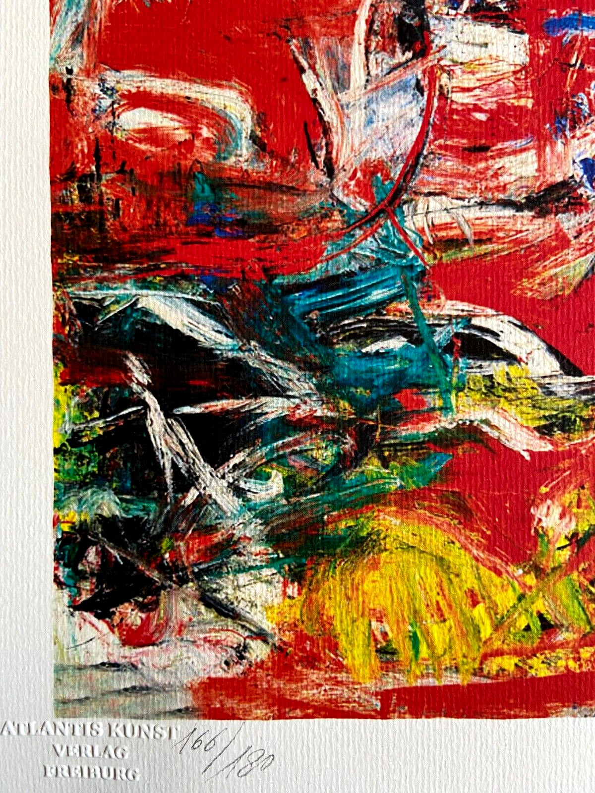 Willem De Kooning Action Painting Coa Signed