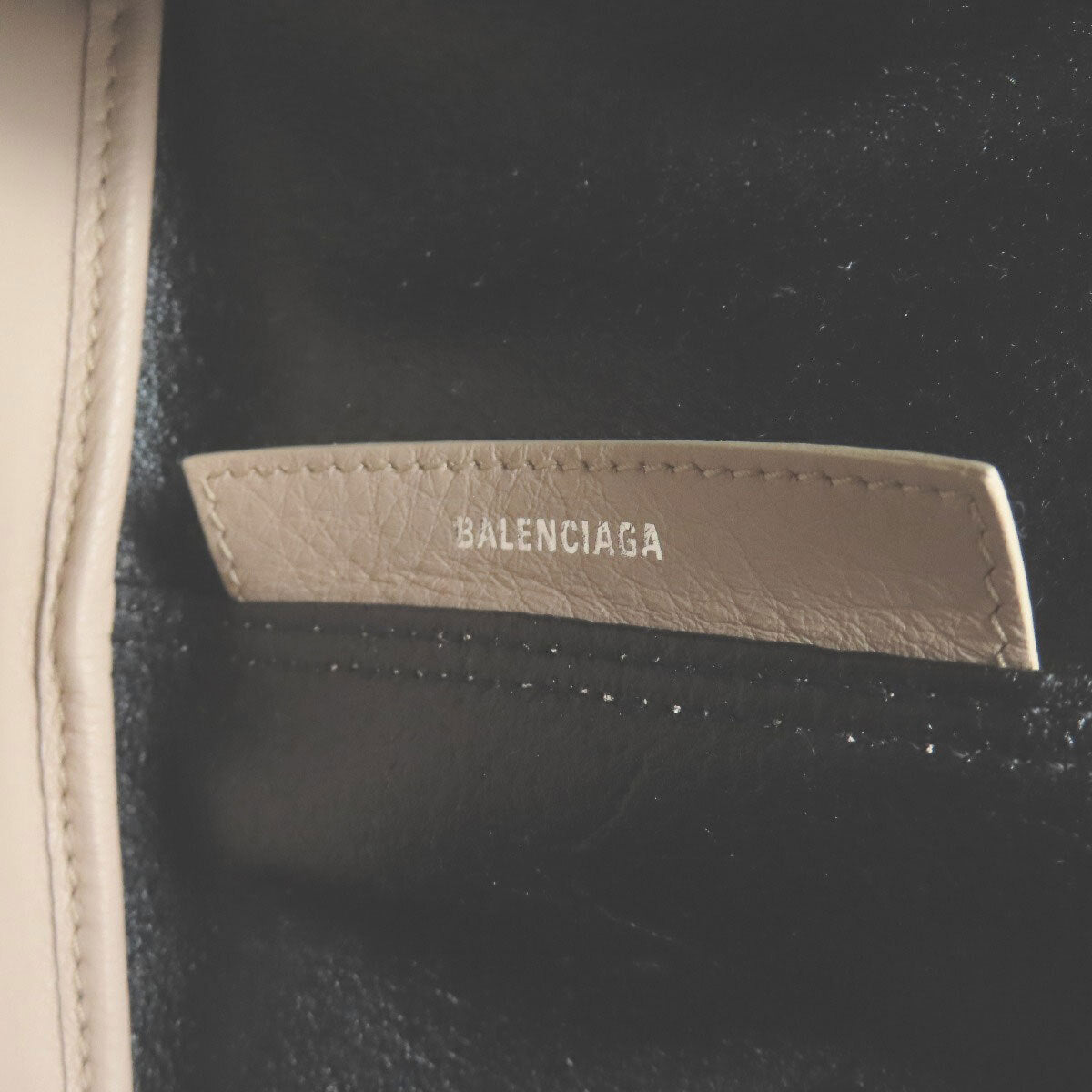 Balenciaga 339933 Tote Bag Navy Cabas S S Calf