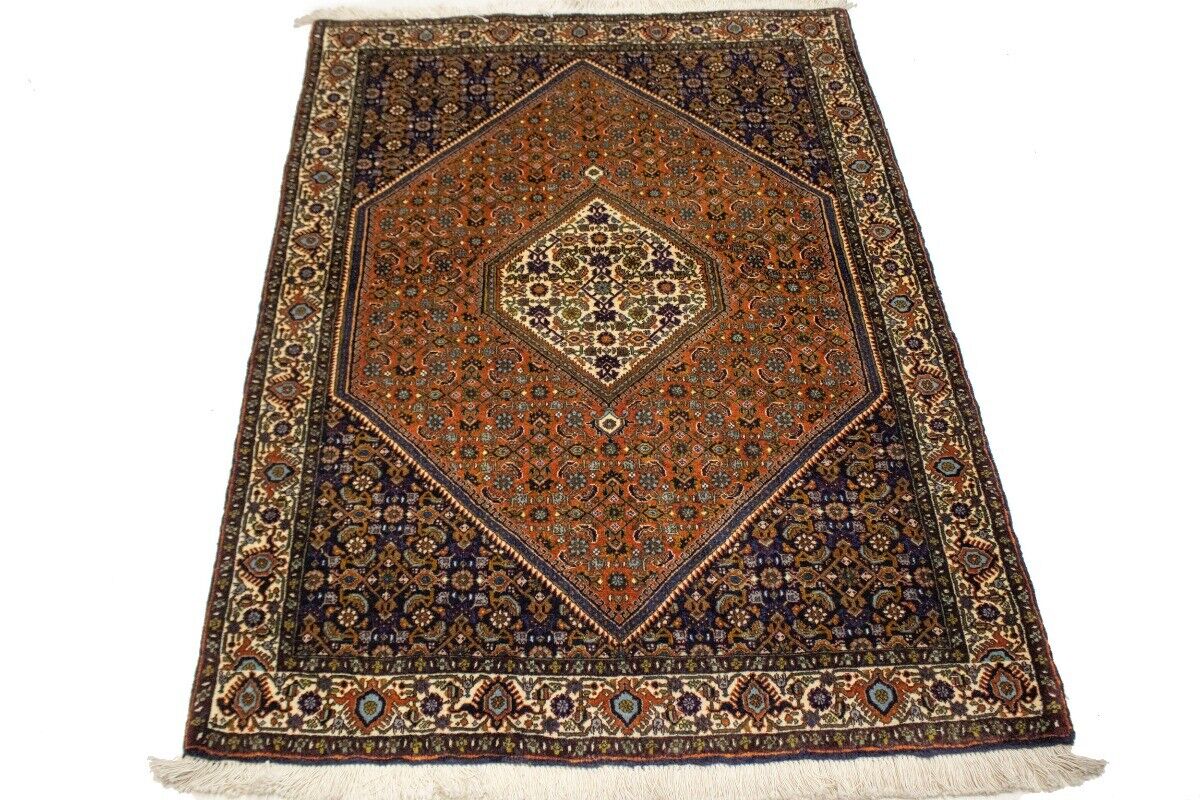 4X5 Ft Hand-Knotted Vintage Floral Rug Plush