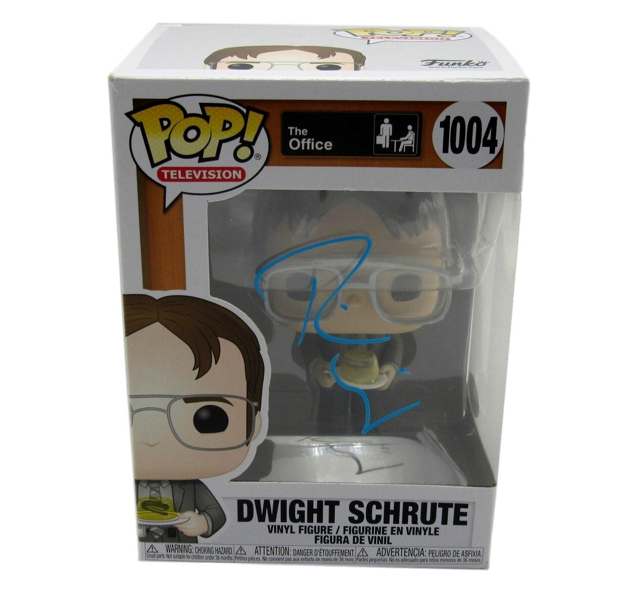 Rainn Wilson Autographed Funko Pop! #1004 Figurine "The Office" Jsa 184719