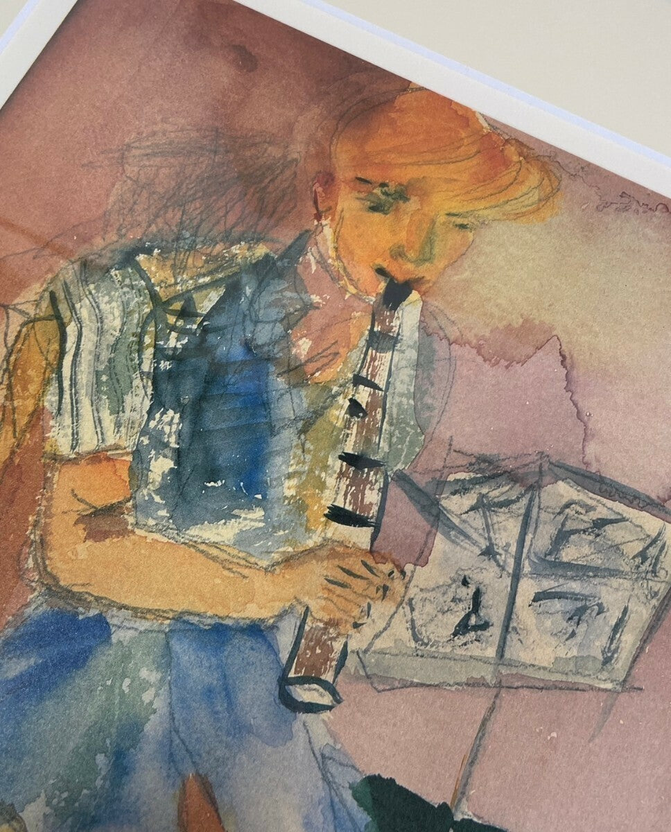 Henry Miller Signed Lithograph "Clarinet" Stamped