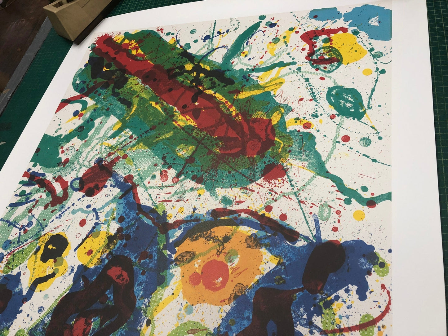 Sam Francis Untitled Sf-341 " Poster Modernism Multicolor, Gold