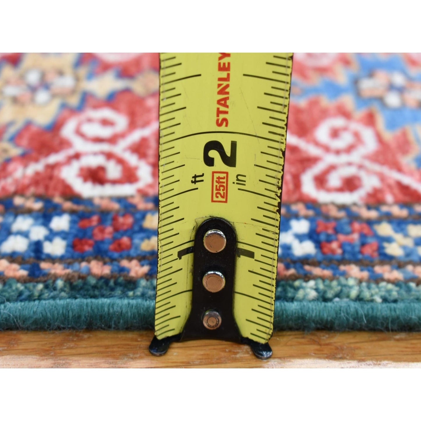 5'4"X7'9" Dark Green Afghan Super Kazak Hand Knotted Wool Oriental Rug