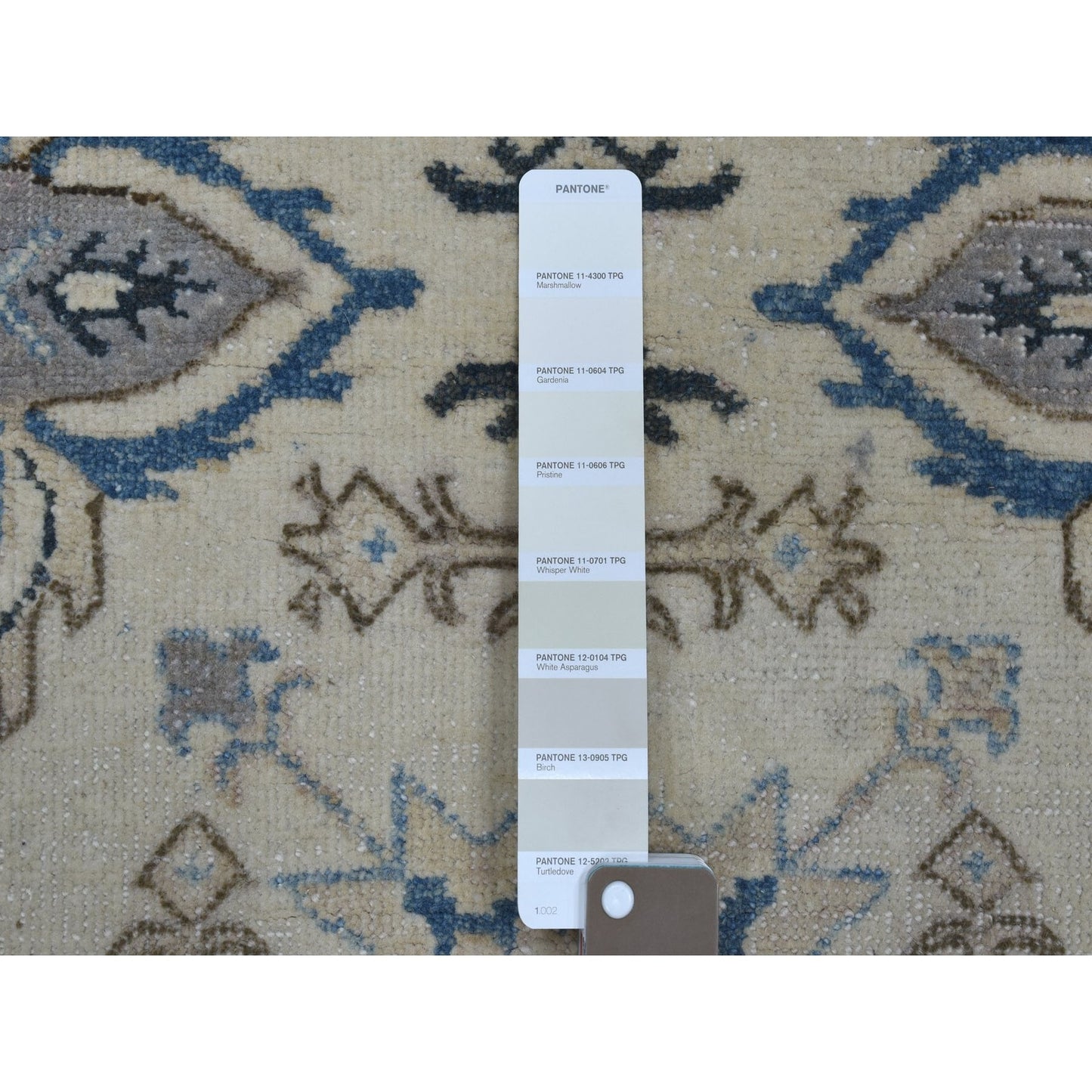 2'8"X9'1" Ivory Hand Knotted Vintage Look Kazak Wool Tribal Runner Rug