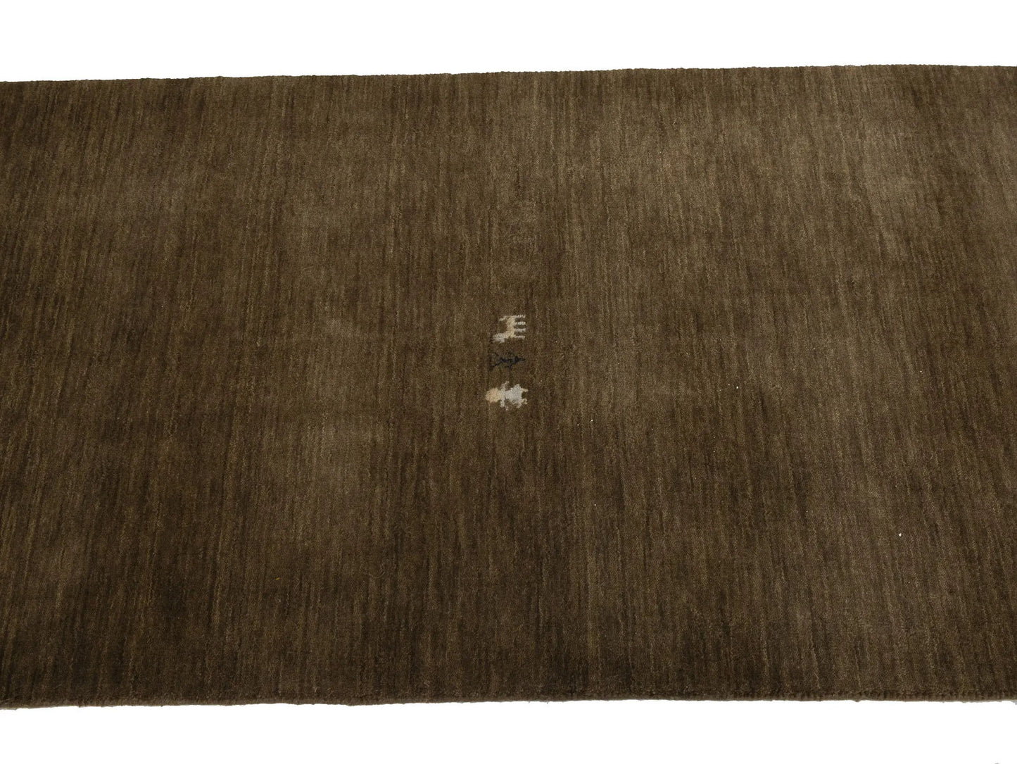 Contemporary Gabbeh Runner Rug Pictorial Tribal