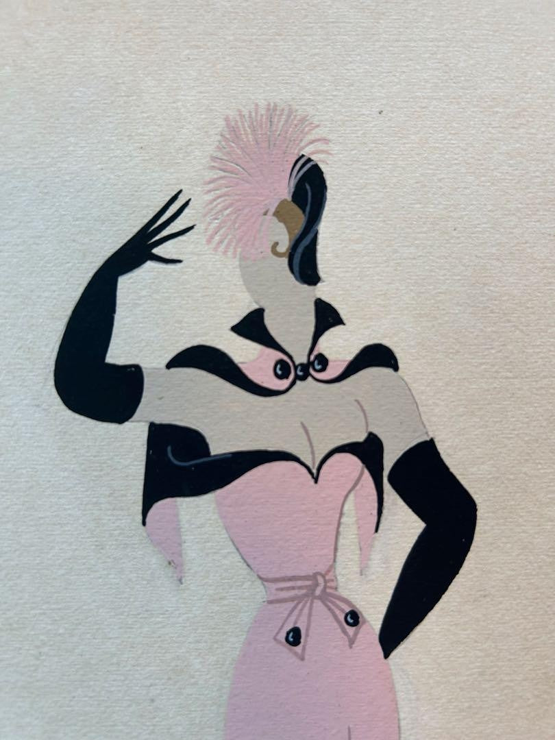 Erte Romain De Tirtoff 1892-1990 Original Gouache