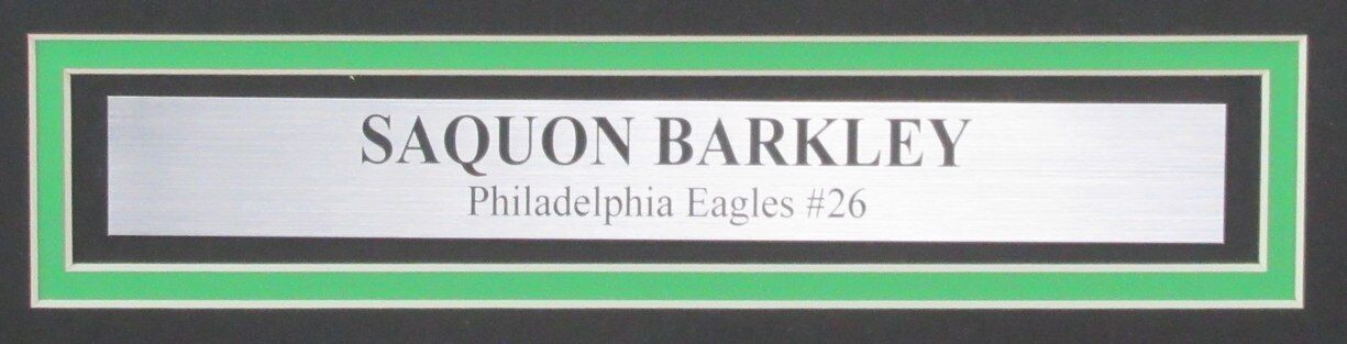 Saquon Barkley Signed/Auto 16X20 Photo Framed