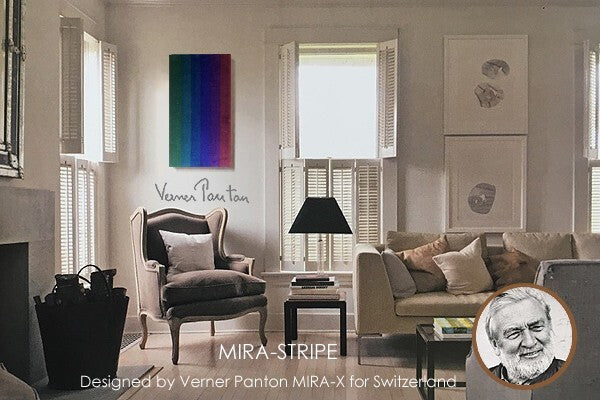 Verner Panton Mira-X Stripe Large Velvet Multi